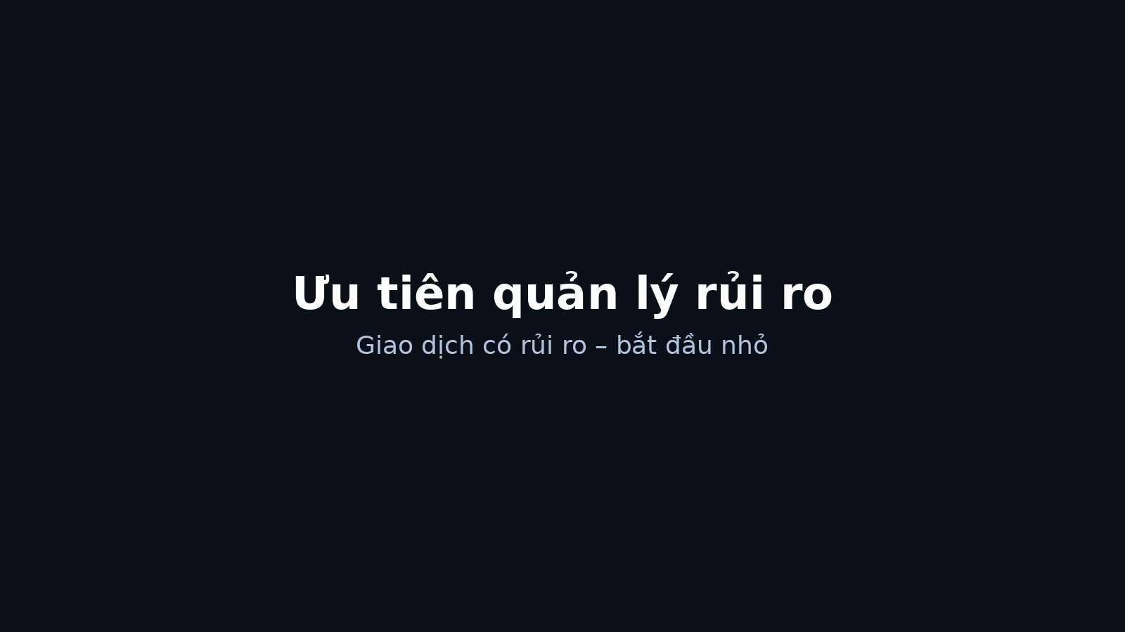 Quản lý rủi ro